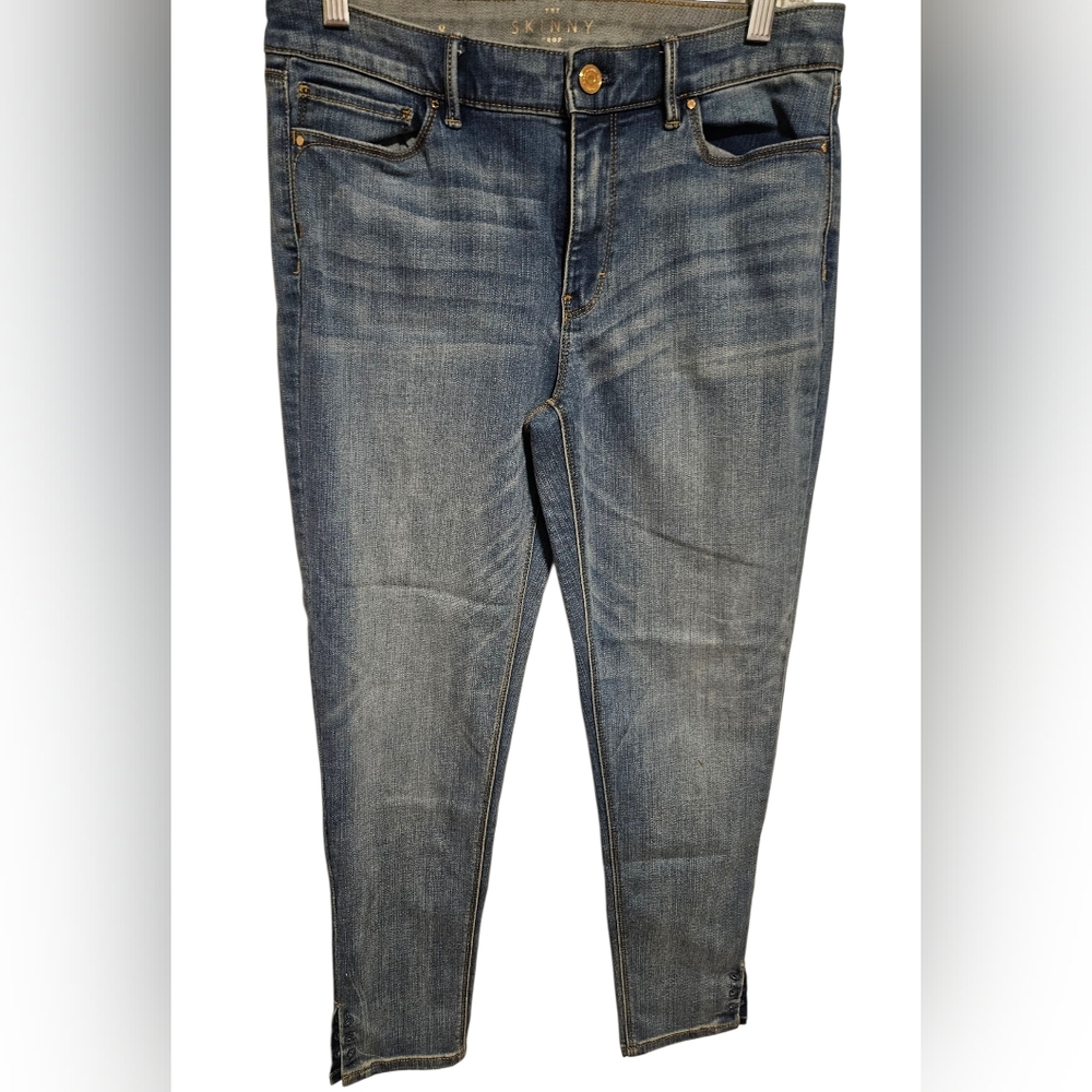 White House Black Market The Skinny Crop Jeans Size 8